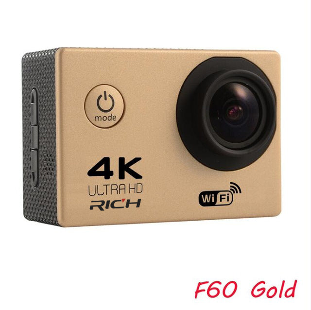RICH Action camera F60 / F60R Ultra HD 4K / 30fps WiFi 2.0" 170D go Helmet Cam pro underwater waterproof Sport camera