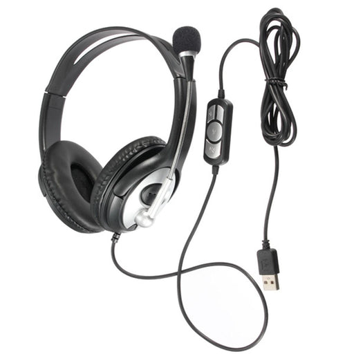 Practical USB Stereo Headphone Gaming Headset Earphone with Microphone for PC Laptop Notebook Music Gift