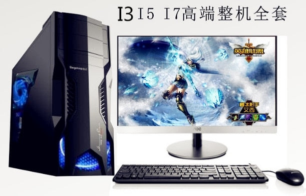 18.5 22 24 inch duo core Desktop Personal Computer i3/i5/i7 gaming desktop computer PC Fashion design computer desktop