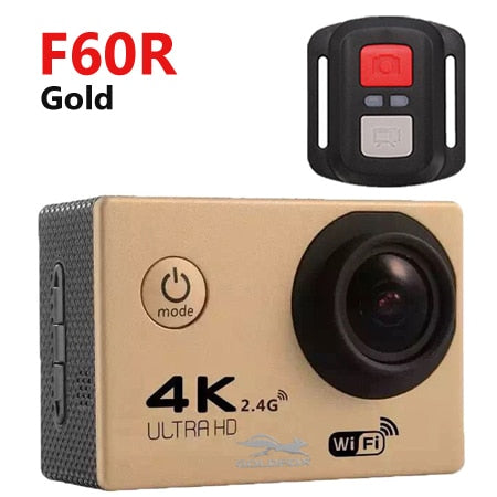 Ultra HD 4K Action Camera wifi Camcorders 16MP 170 go cam 4 K deportiva 2 inch f60 Waterproof Sport Camera pro 1080P 60fps cam