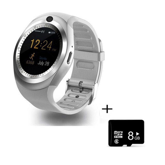 KESHUYOU Camera Smart watch Bluetooth 2G Men smartwatch Multilingual SIM TF  Android IOS Call Watch  For phone Samsung HUAWEI