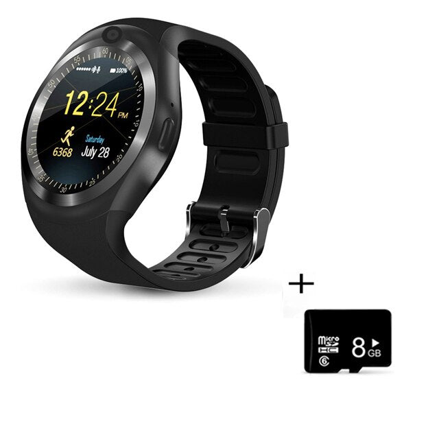 KESHUYOU Camera Smart watch Bluetooth 2G Men smartwatch Multilingual SIM TF  Android IOS Call Watch  For phone Samsung HUAWEI