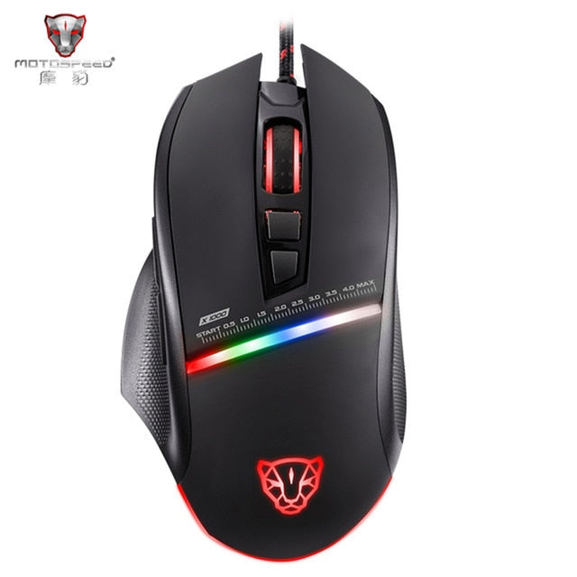 Motospeed V30 V40 V10 USB Wired Gaming Mouse RGB LED Lights Mouse Professional Gaming Mouse  for PC Laptop Desktop Computer