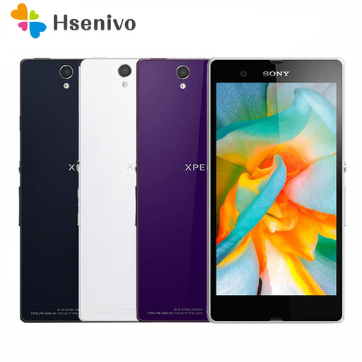 Original Sony Xperia Z L36h C6602 C6603 3G&4G Mobile phone 5.0" TouchScreen Quad-Core 2G RAM 16GB ROM 13.1MP 1080P Smatphone
