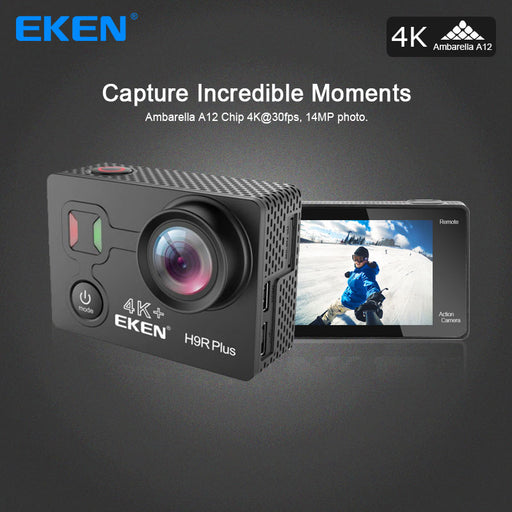 Original Eken H9r Plus 4k 30fps Action Camera with Ambarella A12 and sensor 34112 great for sport camera go waterproof pro cam