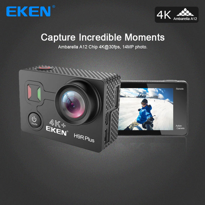 Original Eken H9r Plus 4k 30fps Action Camera with Ambarella A12 and sensor 34112 great for sport camera go waterproof pro cam