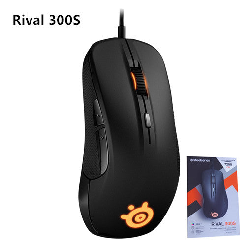 100% Original Steelseries Rival 300 CSGO 310 Fade Edition Optical Gradient Gaming Mouse 6500CPI For LOL DOTA2 with retail box