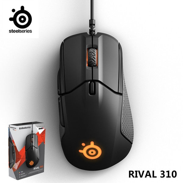 100% Original Steelseries Rival 300 CSGO 310 Fade Edition Optical Gradient Gaming Mouse 6500CPI For LOL DOTA2 with retail box
