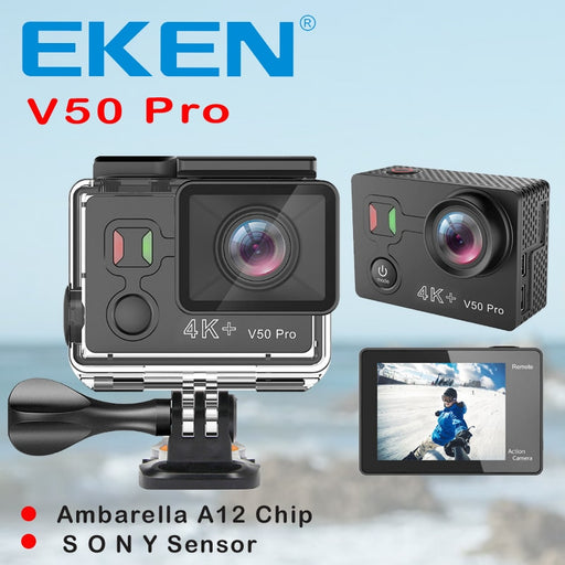 Original EKEN V50 Pro Sport Action Camera Ambarella A12 Wifi 4K 30FPS 12MP Motorcycle Camera Go 30M Waterproof Extreme Sport cam