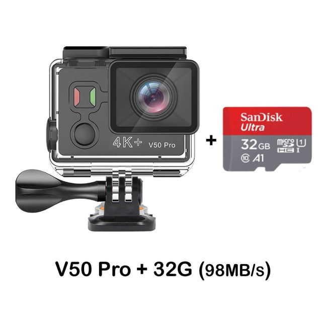 Original EKEN V50 Pro Sport Action Camera Ambarella A12 Wifi 4K 30FPS 12MP Motorcycle Camera Go 30M Waterproof Extreme Sport cam