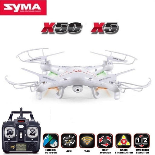 SYMA X5C (Upgrade Version) RC Drone 6-Axis Remote Control Helicopter Quadcopter With 2MP HD Camera or X5 RC Dron No Camera