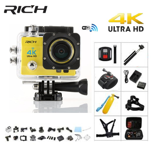 RICH Q5H pro 4K Action camera WiFi Ultra HD Full 1080P action cameras waterproof underwater camera Helmet Cam Sports Cameras go