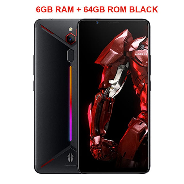 ZTE Nubia Red Magic Mars Game Phone 6.0 inch 6GB/8GB/10GB RAM 128GB/256GB ROM Snapdragon 845 Octa-core Android 9.0 Smartphone