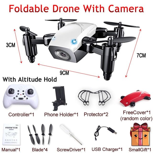 S9 S9W S9HW Foldable RC Mini Drone Pocket Drone Micro Drone RC Helicopter With HD Camera Altitude Hold Wifi FPV FSWB