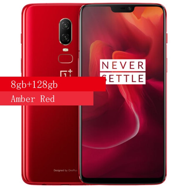 Original OnePlus 6 8GB 256GB  Snapdragon 845 Octa Core AI Dual Camera 20MP+16MP Face Unlock Android 8 Smartphone Mobile phone
