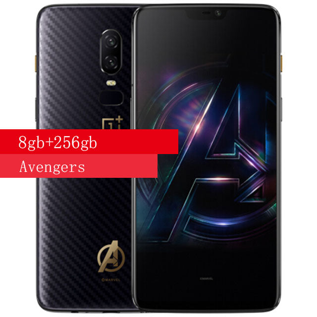 Original OnePlus 6 8GB 256GB  Snapdragon 845 Octa Core AI Dual Camera 20MP+16MP Face Unlock Android 8 Smartphone Mobile phone