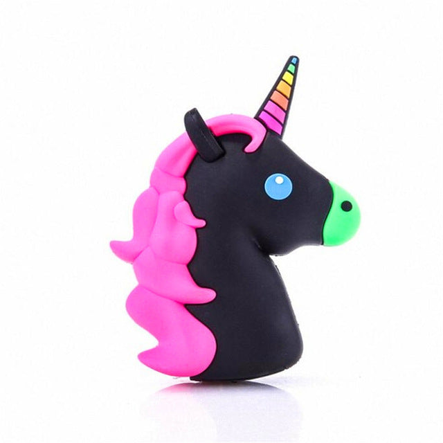 Portable Battery Charger 8000 mah Funny Cute Emoji Unicorn Power Bank 18650 Charge Cartoon Powerbank Mini External Battery Bank
