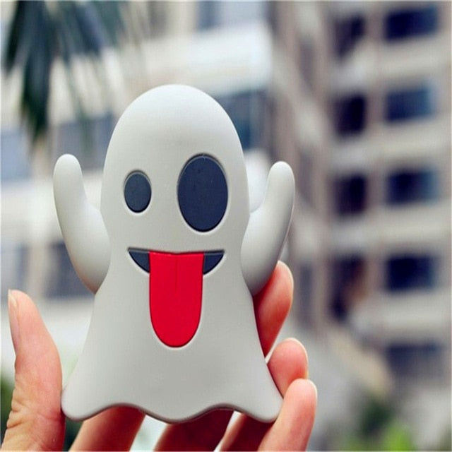 Portable Battery Charger 8000 mah Funny Cute Emoji Unicorn Power Bank 18650 Charge Cartoon Powerbank Mini External Battery Bank
