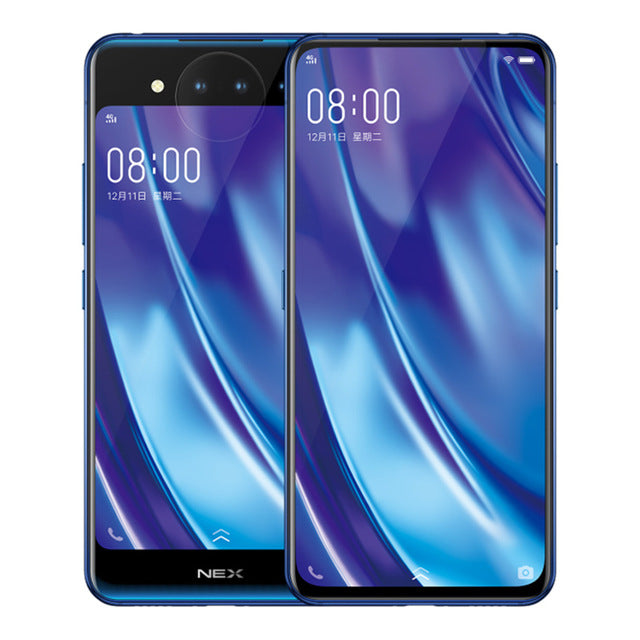 Vivo Nex 2 Dual Display Mobile Phone 6.39" 10GB+128GB Snapdragon 845 Octa Core Android 9.0 3D TOF Cameras 3500mAh Smartphone