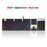 Original Motospeed CK104 Gaming Mechanical keyboard Wired Metal Blue Red Switch Russian V30 LED Backlit RGB for gamer Computer