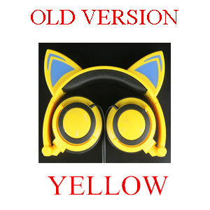 Glowing Light Cat Ear Headphones Stereo Cat Earphones 3.5mm Wired Gaming Headset for PC Gamer Mobile Phone SP4 New XBOX Tablet