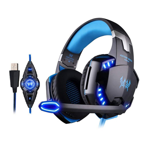 KOTION EACH G2200 USB 7.1 Virtual Surround Sound Vibration Gaming Headphone Computer Headset Earphone Headband LED for PS4 PC