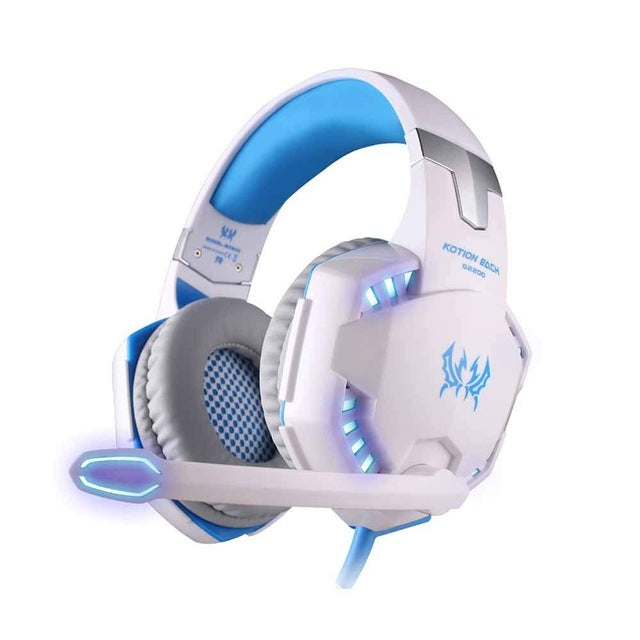 KOTION EACH G2200 USB 7.1 Virtual Surround Sound Vibration Gaming Headphone Computer Headset Earphone Headband LED for PS4 PC
