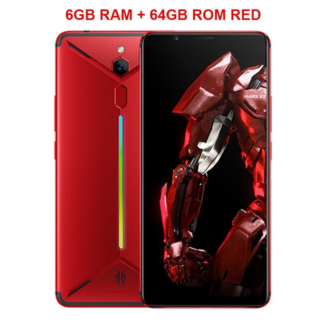 ZTE Nubia Red Magic Mars Game Phone 6.0 inch 6GB/8GB/10GB RAM 128GB/256GB ROM Snapdragon 845 Octa-core Android 9.0 Smartphone