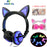 Glowing Light Cat Ear Headphones Stereo Cat Earphones 3.5mm Wired Gaming Headset for PC Gamer Mobile Phone SP4 New XBOX Tablet