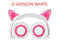 Glowing Light Cat Ear Headphones Stereo Cat Earphones 3.5mm Wired Gaming Headset for PC Gamer Mobile Phone SP4 New XBOX Tablet