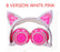 Glowing Light Cat Ear Headphones Stereo Cat Earphones 3.5mm Wired Gaming Headset for PC Gamer Mobile Phone SP4 New XBOX Tablet