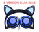 Glowing Light Cat Ear Headphones Stereo Cat Earphones 3.5mm Wired Gaming Headset for PC Gamer Mobile Phone SP4 New XBOX Tablet
