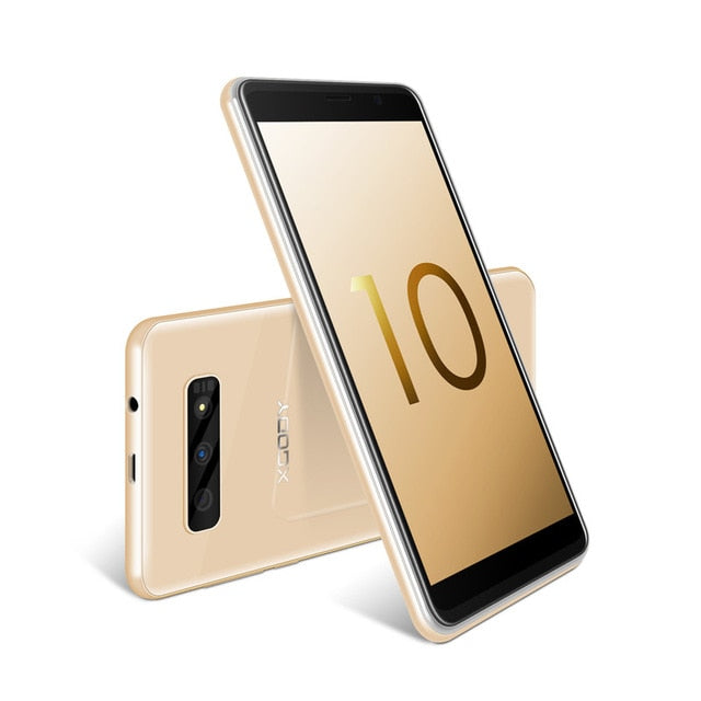 XGODY S10 5.5 inch 3G Smartphone 18:9 RAM 2GB ROM 16GB MT6580 Quad Core Dual Camera Mobile Phone Android 8.1