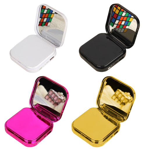 Portable makeup mirror mini power bank 10000mAh USB Charger Powerbank For iPhone Samsung Mobile Phone External Battery Pack