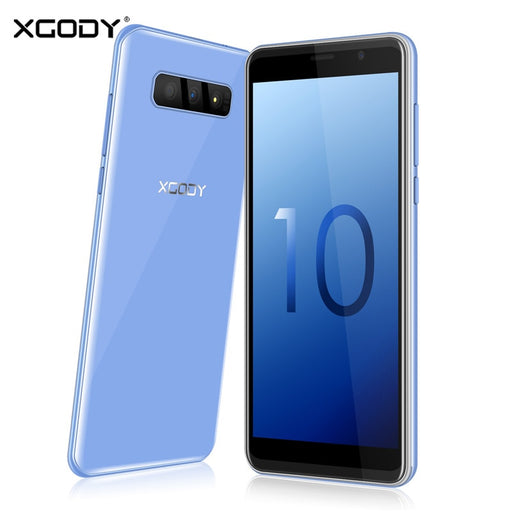 XGODY S10 5.5 inch 3G Smartphone 18:9 RAM 2GB ROM 16GB MT6580 Quad Core Dual Camera Mobile Phone Android 8.1