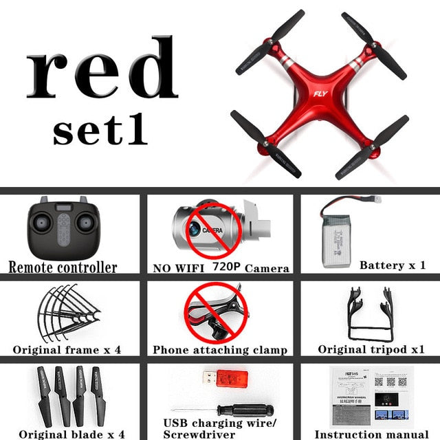 XY-X6 WiFi FPV Drone with 1080P HD Camera,Voice Control, Wide-Angle Live Video RC Quadcopter with Altitude Hold Gravity Sensor