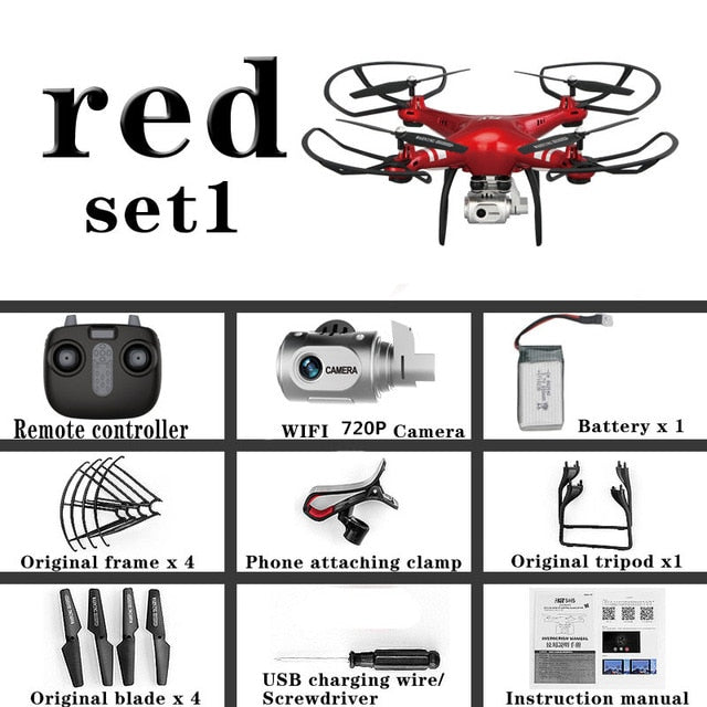 XY-X6 WiFi FPV Drone with 1080P HD Camera,Voice Control, Wide-Angle Live Video RC Quadcopter with Altitude Hold Gravity Sensor