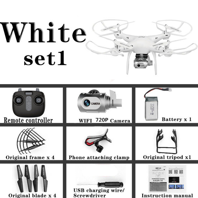 XY-X6 WiFi FPV Drone with 1080P HD Camera,Voice Control, Wide-Angle Live Video RC Quadcopter with Altitude Hold Gravity Sensor