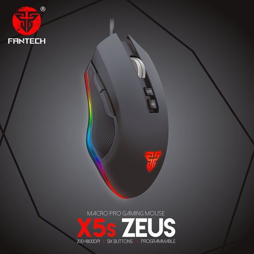 Fantech X5s Computer Wired Mouse 4800 DPI USB Optical PC Gaming Mouse Mice Cable 6 D For lol dota 2 PC Laptop Mouse Gamer