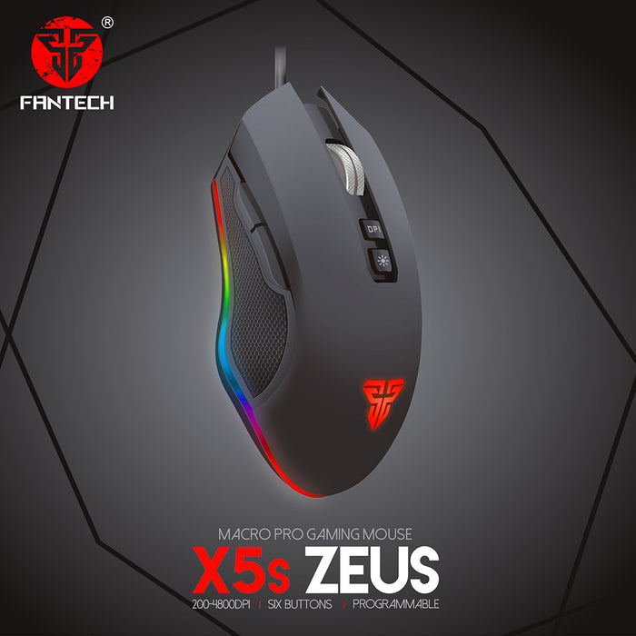 Fantech X5s Computer Wired Mouse 4800 DPI USB Optical PC Gaming Mouse Mice Cable 6 D For lol dota 2 PC Laptop Mouse Gamer