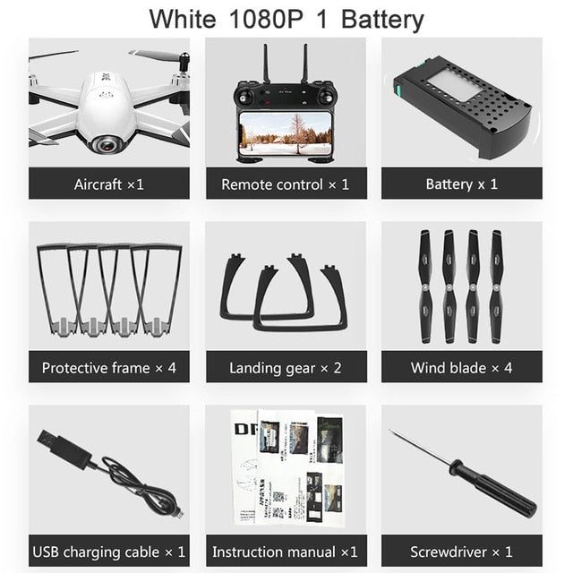 RC Quadcopter Optical Flow 1080P HD Dual Camera Dron Real Time Aerial Video RC Drone RTF Drones Aircraft Toys Kid In Stock Sg106