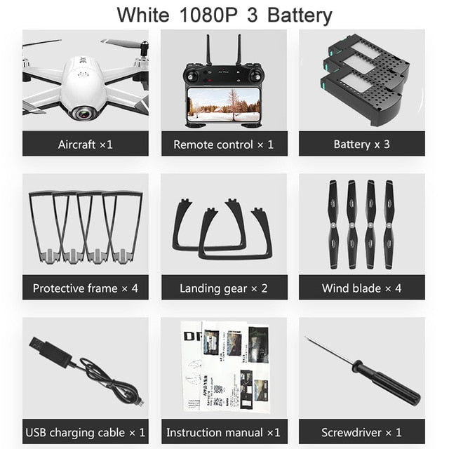 RC Quadcopter Optical Flow 1080P HD Dual Camera Dron Real Time Aerial Video RC Drone RTF Drones Aircraft Toys Kid In Stock Sg106