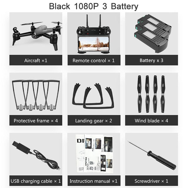 RC Quadcopter Optical Flow 1080P HD Dual Camera Dron Real Time Aerial Video RC Drone RTF Drones Aircraft Toys Kid In Stock Sg106
