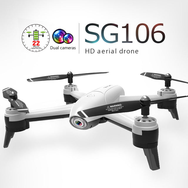 RC Quadcopter Optical Flow 1080P HD Dual Camera Dron Real Time Aerial Video RC Drone RTF Drones Aircraft Toys Kid In Stock Sg106