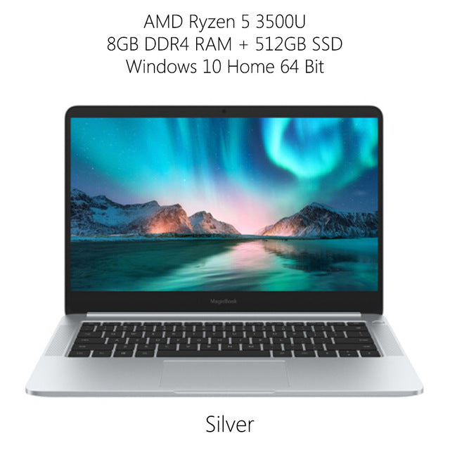 2019 Huawei Honor MagicBook Notebook 14 inch Windows 10 AMD Ryzen 5 3500U 8GB 256GB/512GB SSD Radeon Vega 8 Fingerprint Laptop