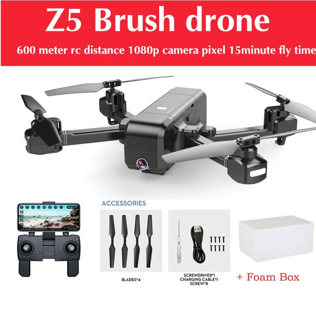 OTPRO Mi Drone WIFI FPV With 4K 30fps 1080P Camera 3-Axis Gimbal GPS RC Racing Drone Quadcopter RTF with Transmitter Z5 F11 DRON