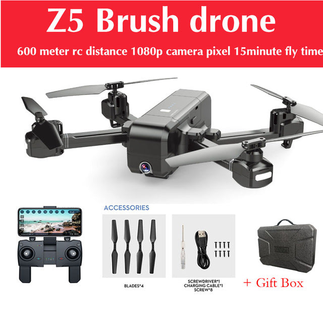 OTPRO Mi Drone WIFI FPV With 4K 30fps 1080P Camera 3-Axis Gimbal GPS RC Racing Drone Quadcopter RTF with Transmitter Z5 F11 DRON