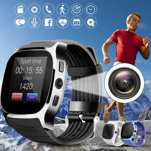 Smart Watch with Camera Touch Screen T8 Bluetooth Smart Watch Support SIM and TF card Camera For Android iPhone