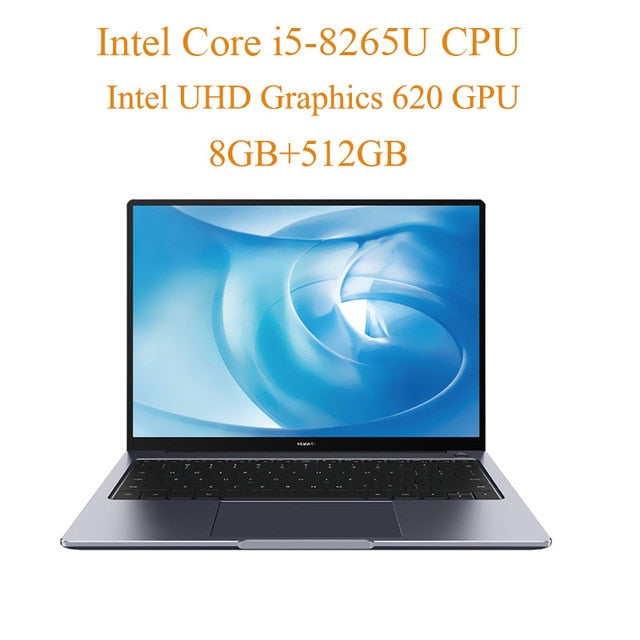 Original HUAWEI MateBook 14 Laptop Backlit Keyboard Windows 10 Home Intel Core I5/I7 8565U 1.6GHz 8GB+512GB Notebook Fingerprint