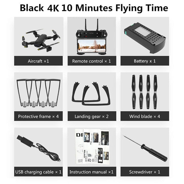 SG700 Upgraded Foldable RC Drones WIFI FPV 4K Dual Camera Drone Follow Mode APP Control Quadcopter For Gift Toy Dron Drone 4K